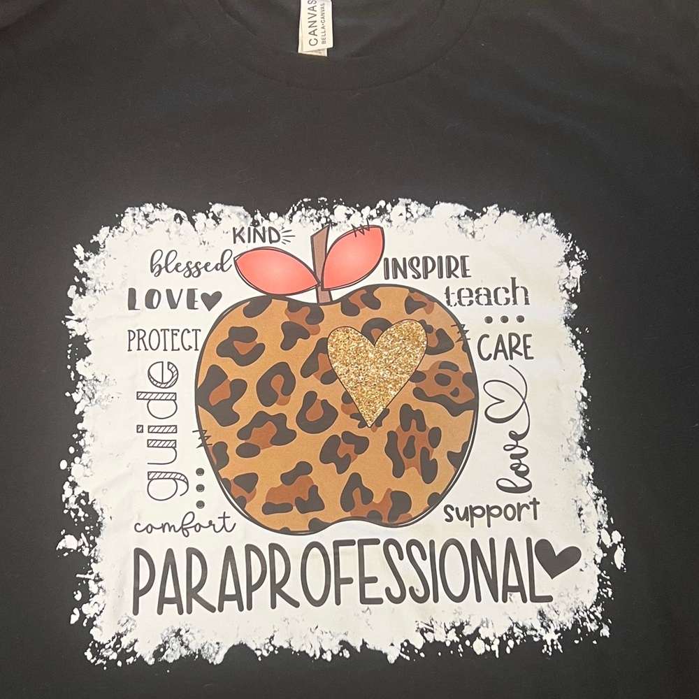 Black Paraprofessional Graphic T-Shirt size L